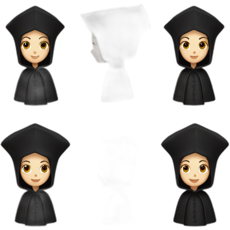 Catherine-de-medici-dressed-in-black-with-black-hood emoji