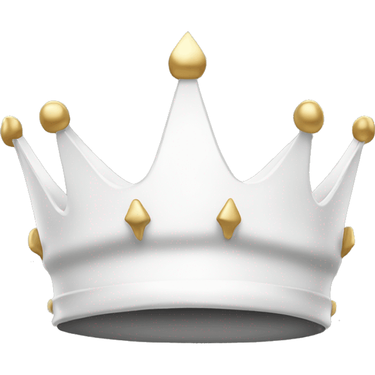 white crown emoji