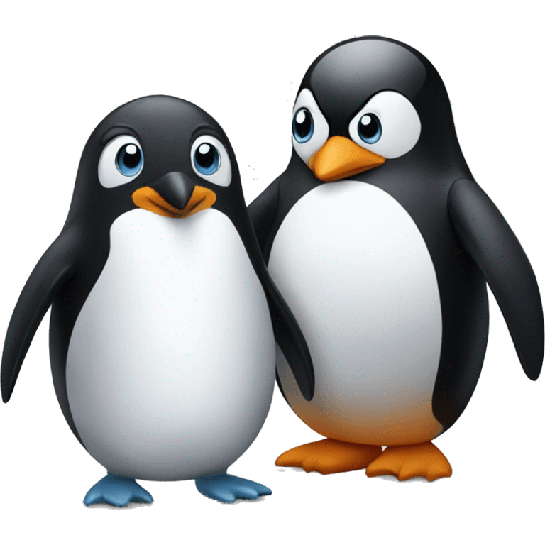 penguin and penguin emoji