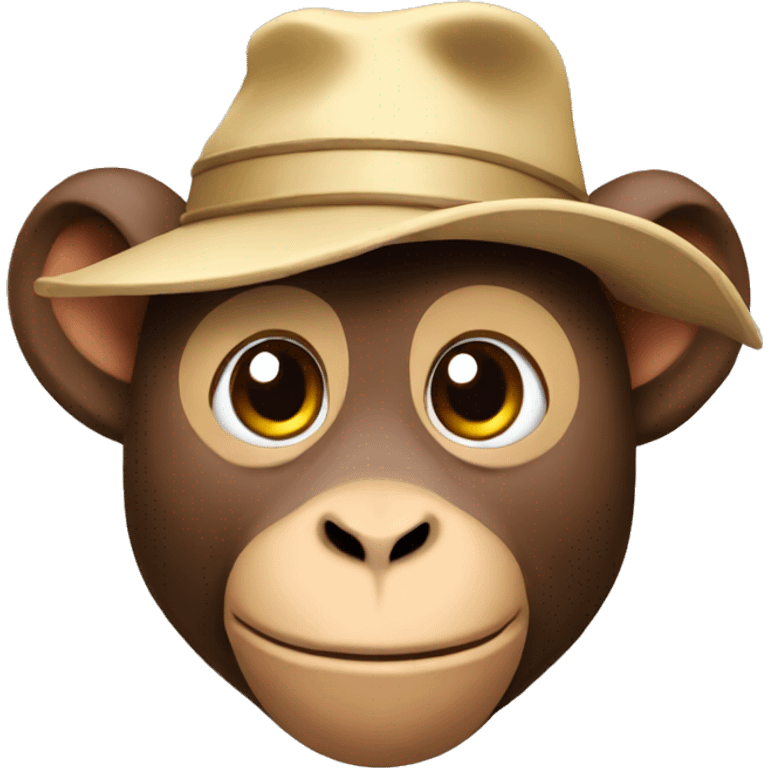 monkey with hat emoji