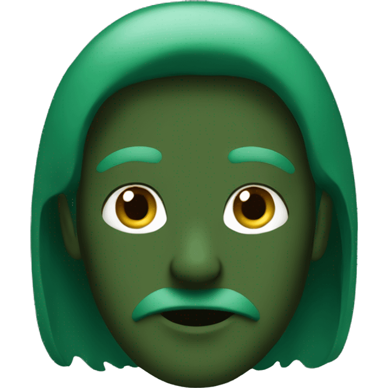 Dark green emoji