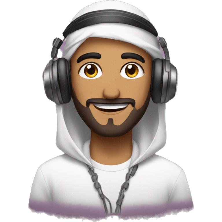 Arab guy DJing emoji