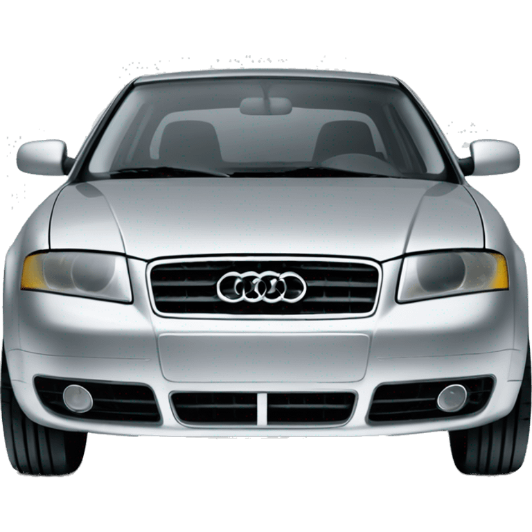 Silver 2002 Audi A4 emoji