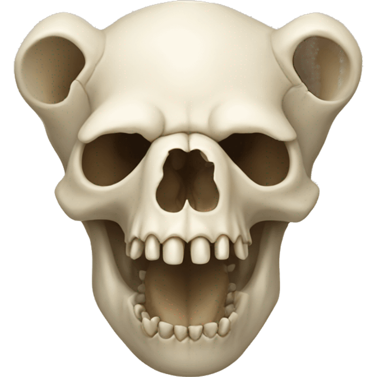 Bear skull emoji