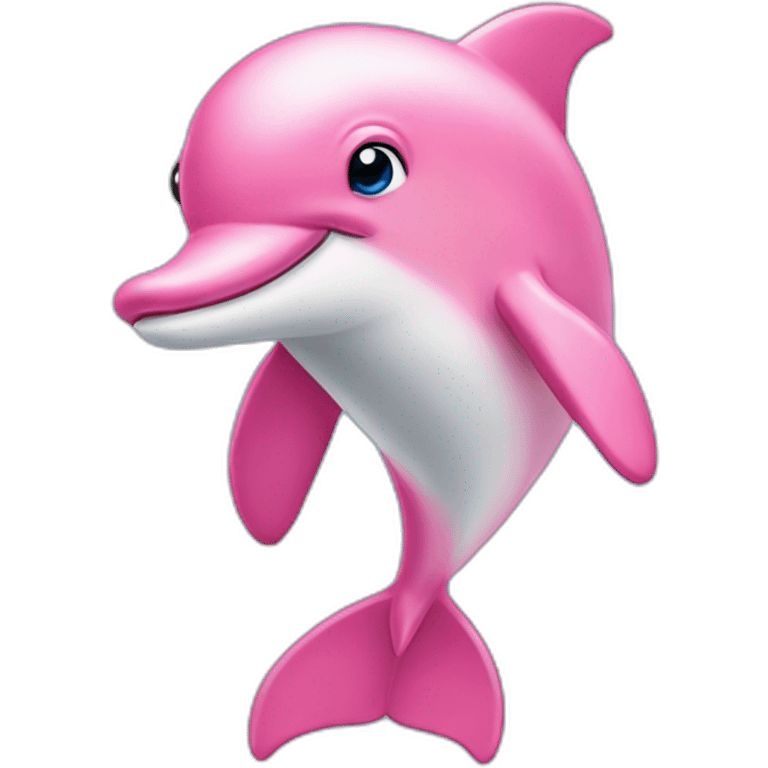 Pink dolphin emoji