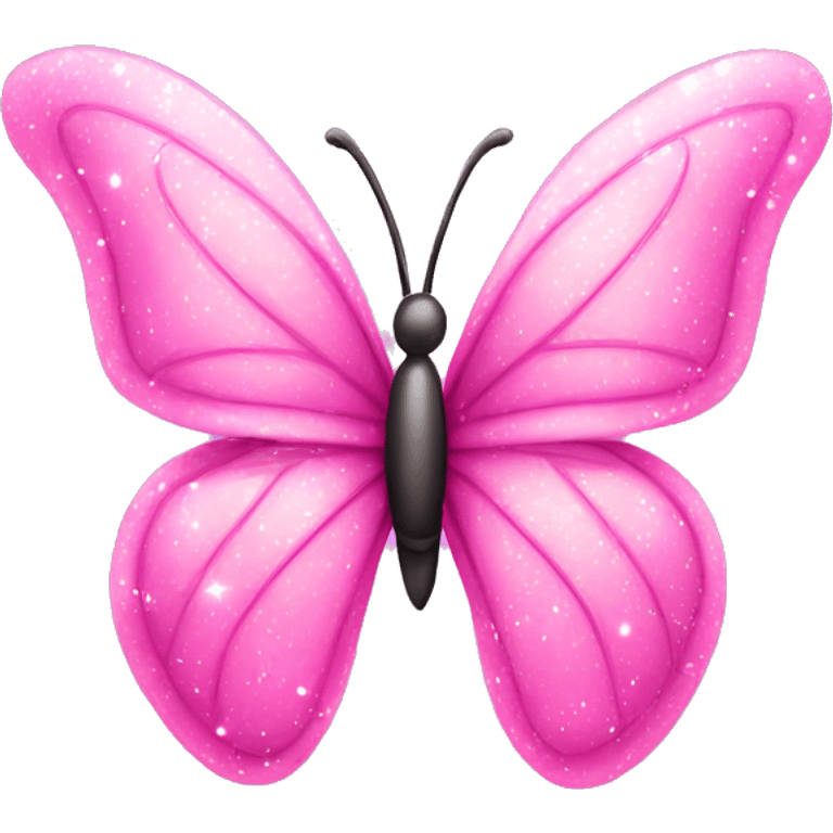 pink sparkle butterfly emoji