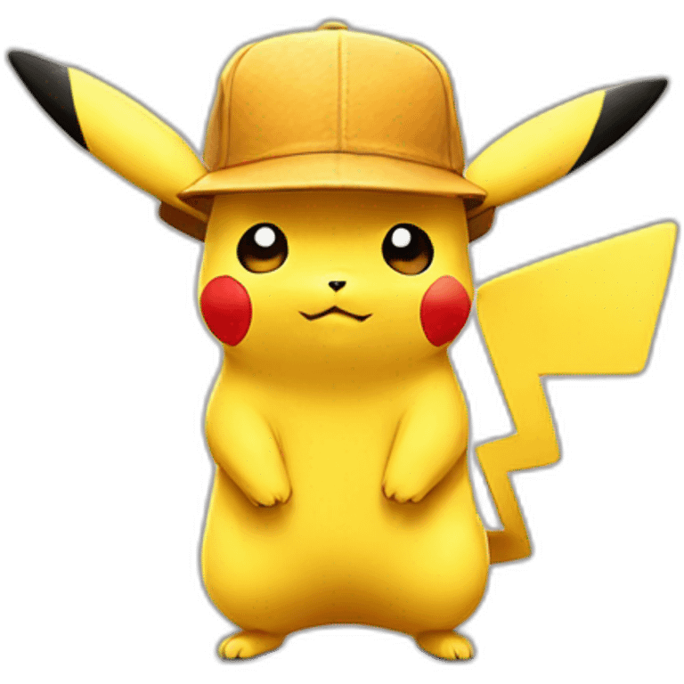 pikachu wearing hat emoji