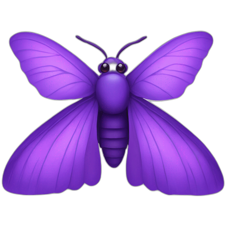 Purple moth with 4 hands emoji