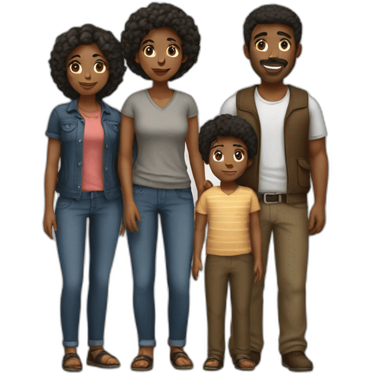 family black emoji