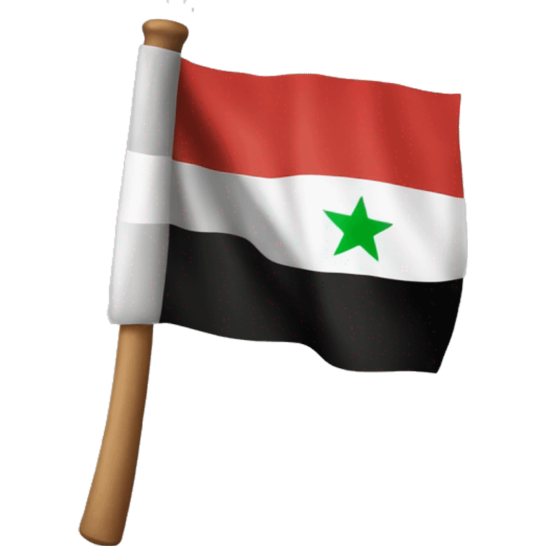 search up “free syrian flag” and create a emoji that looks just like that emoji