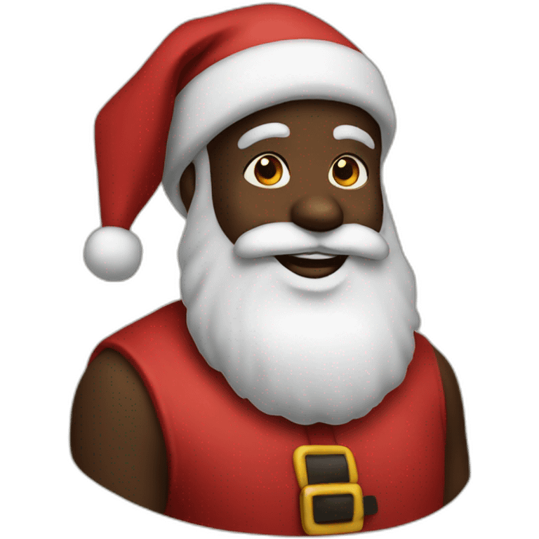 Black Santa Claus emoji