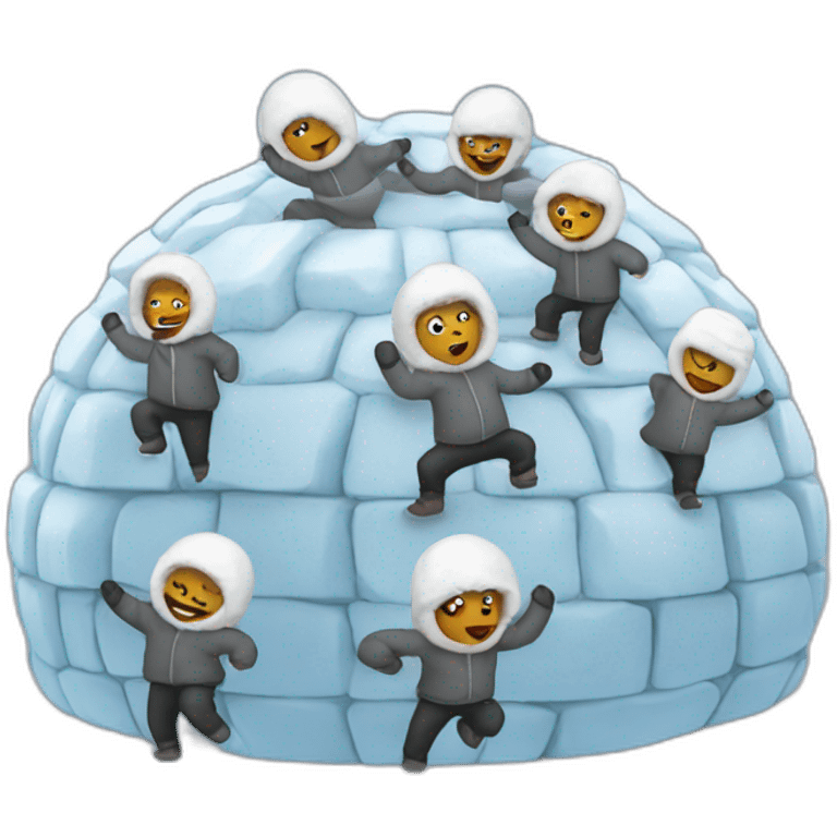 igloo people dancing emoji