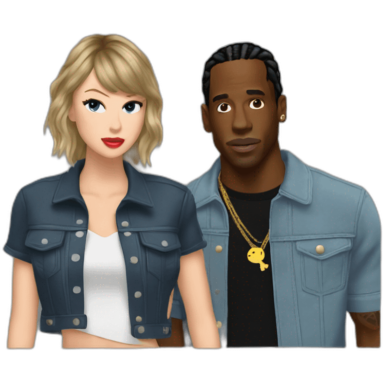 travis scott and taylor swift emoji