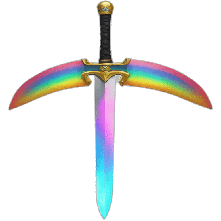 sword rainbow lightning emoji