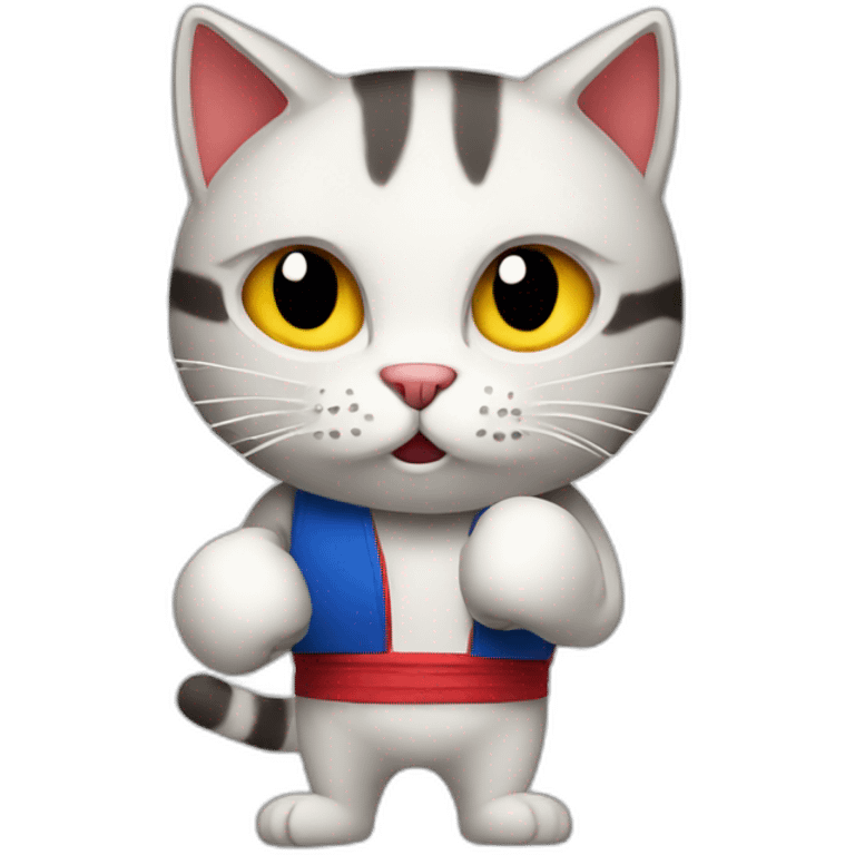 Boxing cat emoji