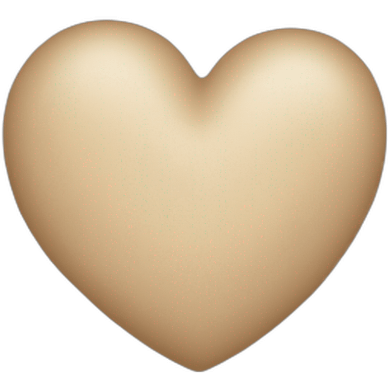 beige color heart emoji