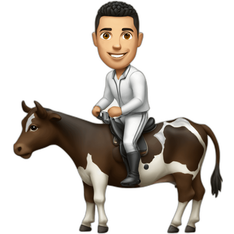 Ronaldo sur vache emoji