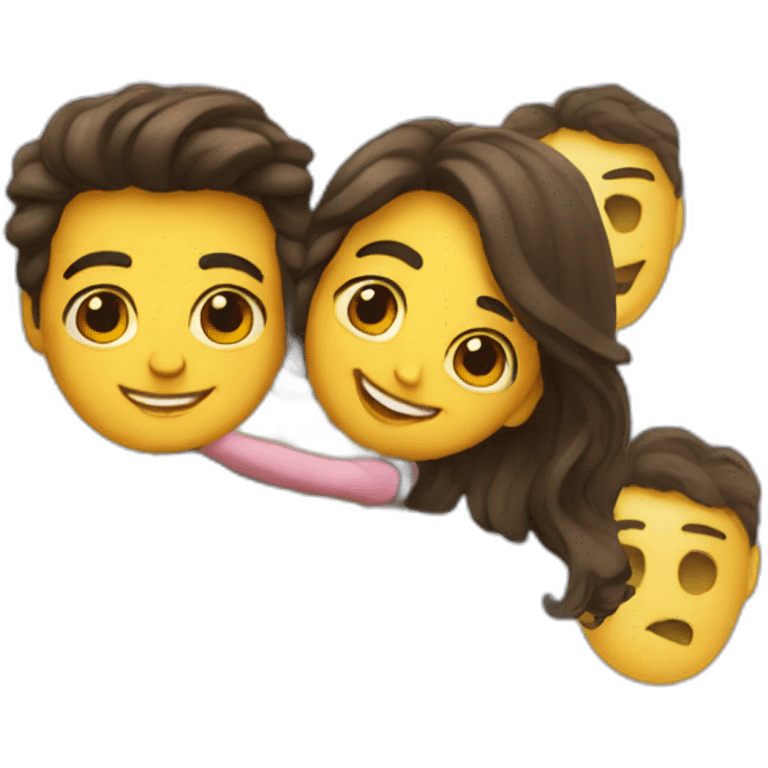 two young emojis in love emoji