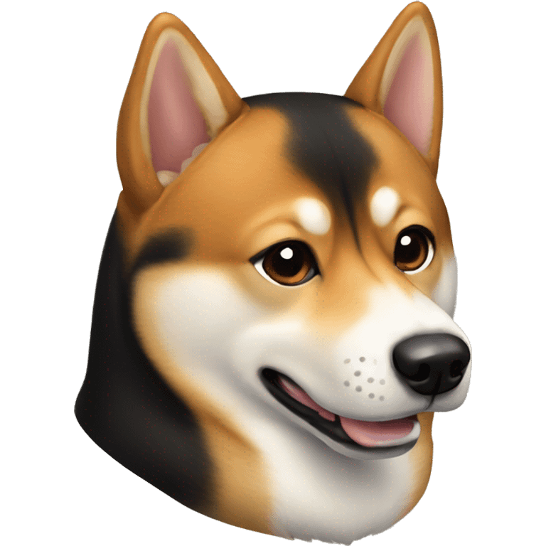 Black and tan shiba inu emoji