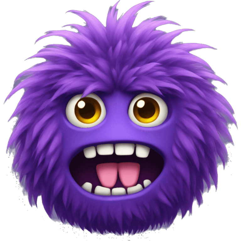 big hairy purple monster  emoji