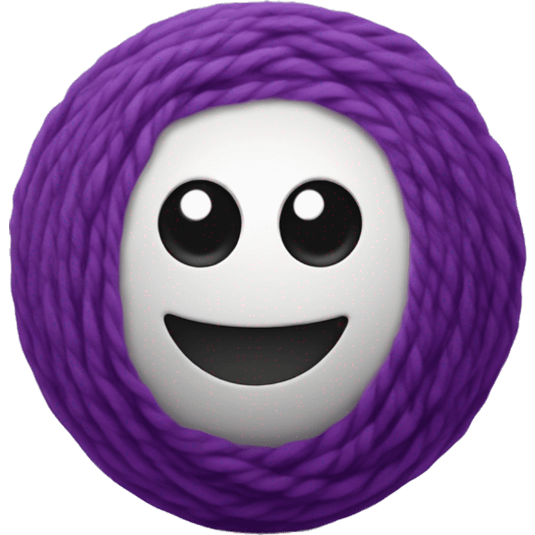 purple ball of wool emoji