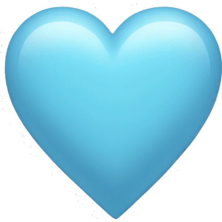 Light blue heart emoji