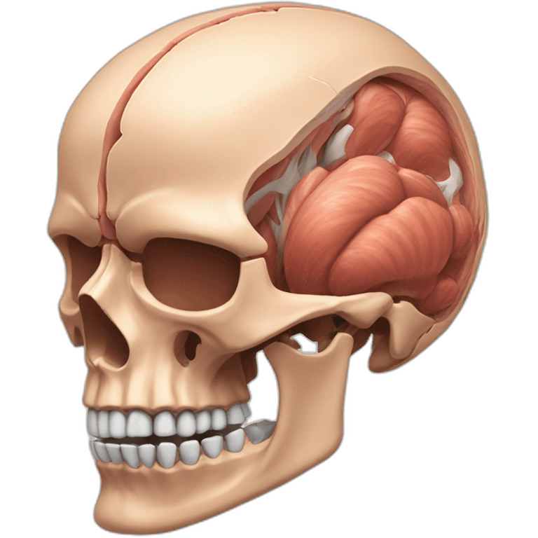 Skeletal Muscle head emoji