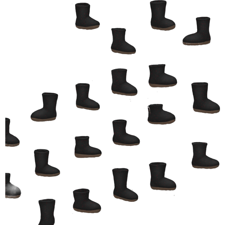 Black Uggs  emoji