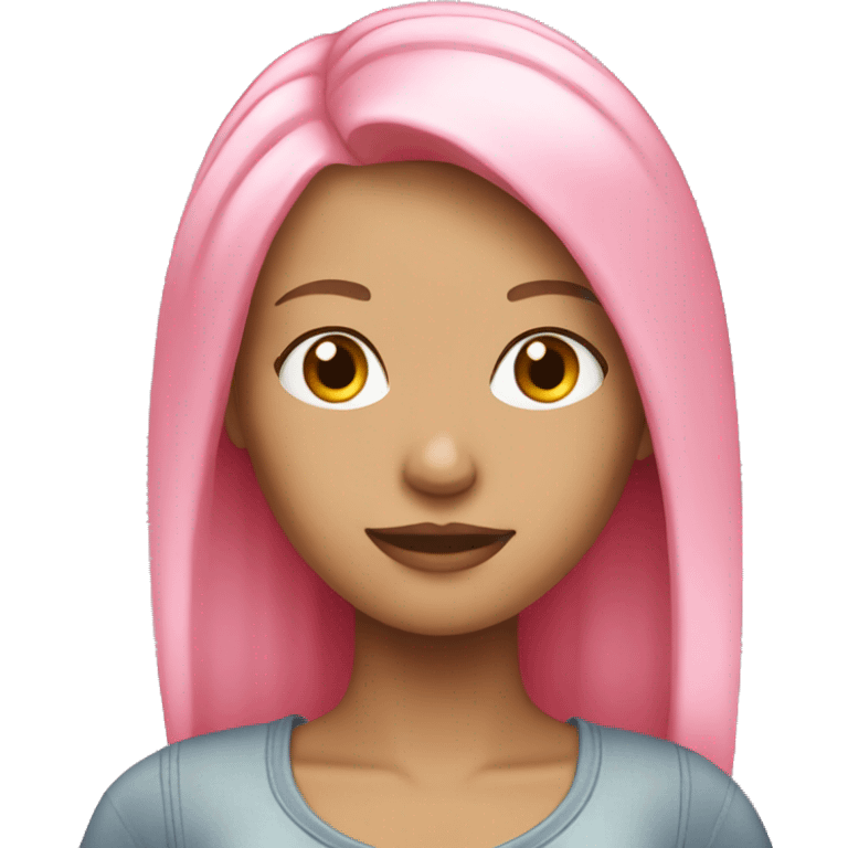 Shopping girl with pink and blond hair emoji