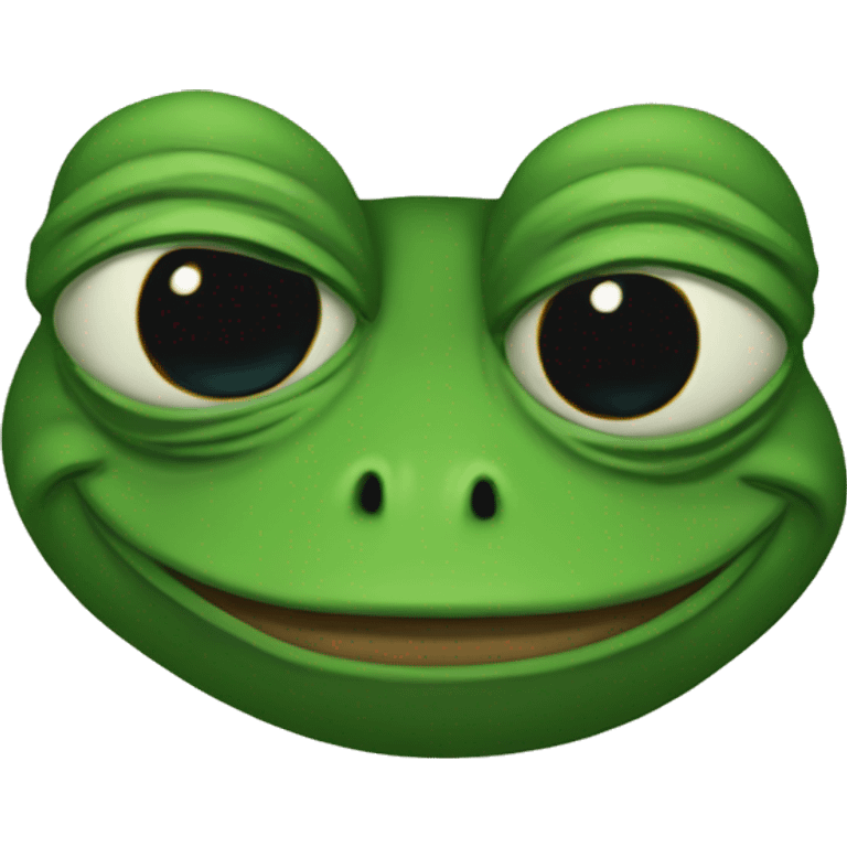 Pepe frog with a clover emoji