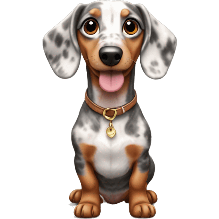 Dachshund merle  emoji