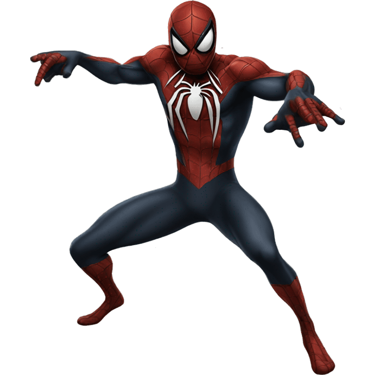 Black spiderman emoji