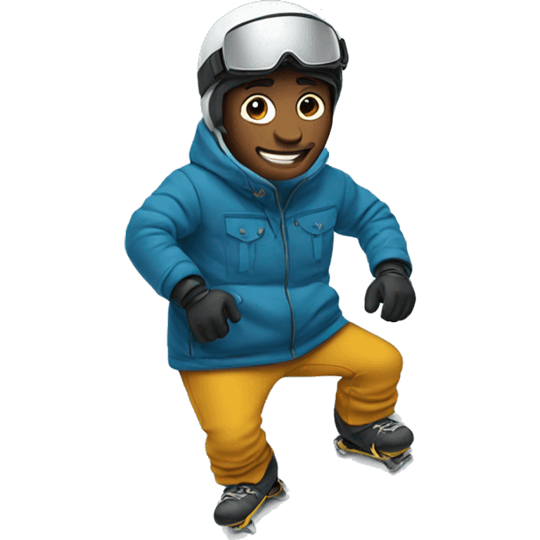 Guy on snowboard  emoji