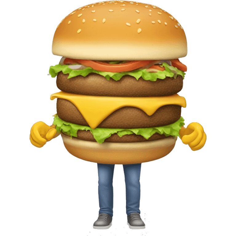 Bob l'éponge qui mange un burger emoji