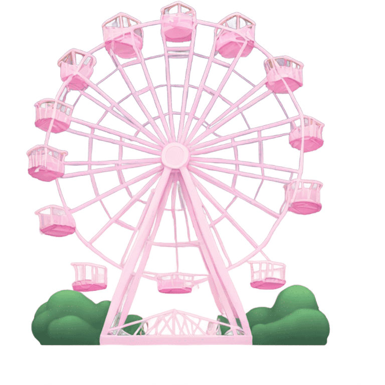 Pale pink Ferris wheel emoji