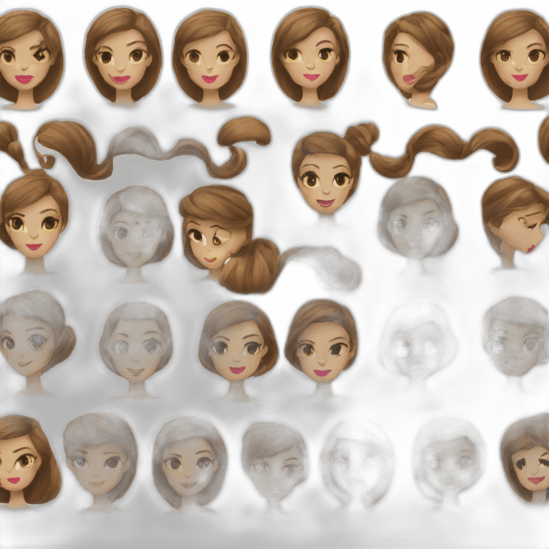 Audrey hepburn light brown hair emoji