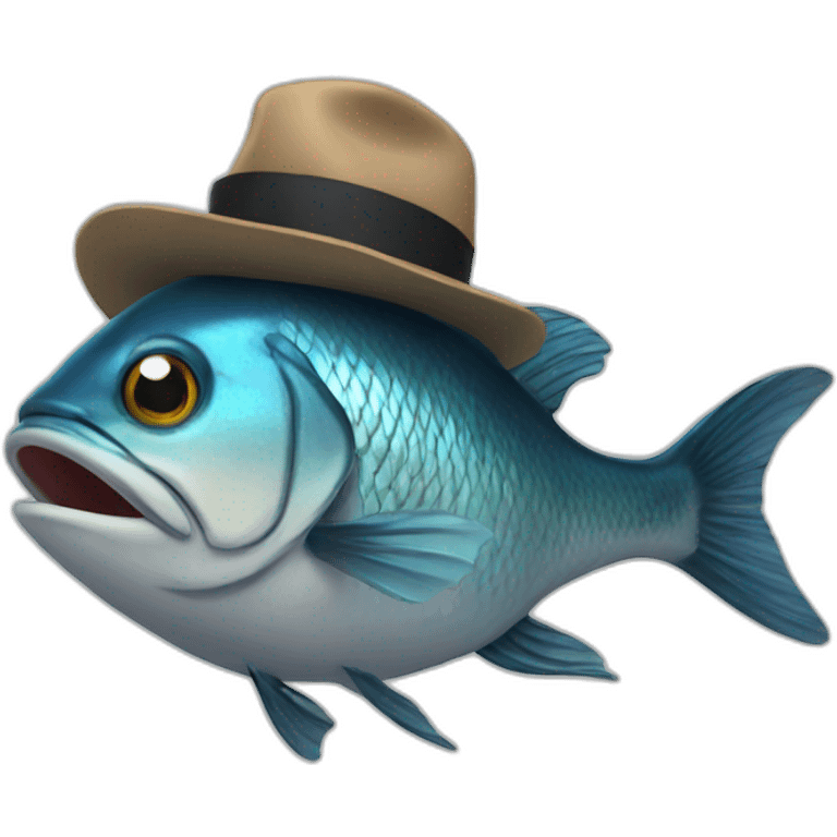 fish-with-a-hat emoji