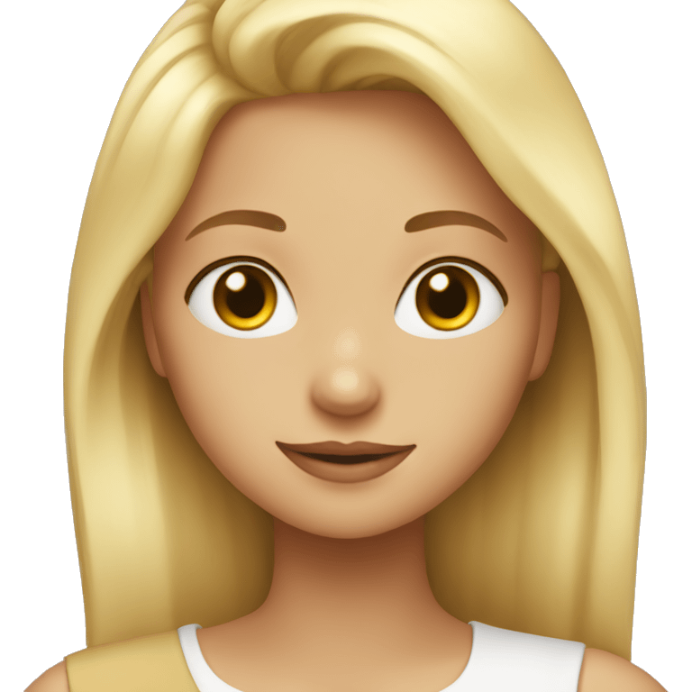 Blonde girl in love  emoji