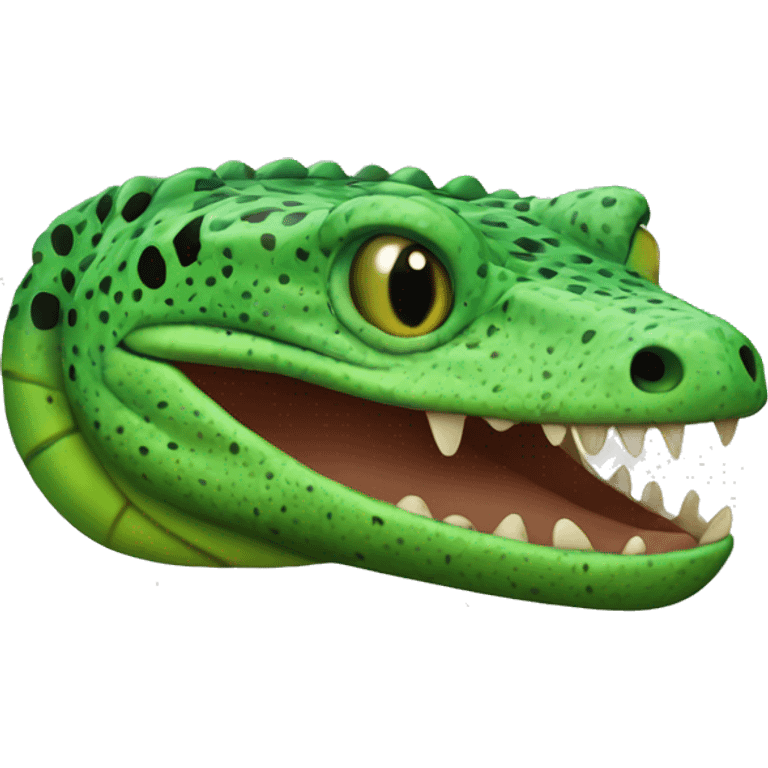 Green Gila Monster Head emoji