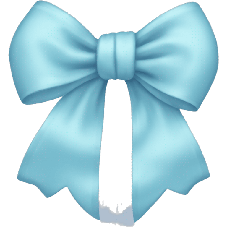 Pastel blue bow emoji