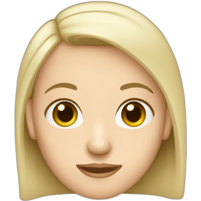 A Caucasian with alopecia emoji