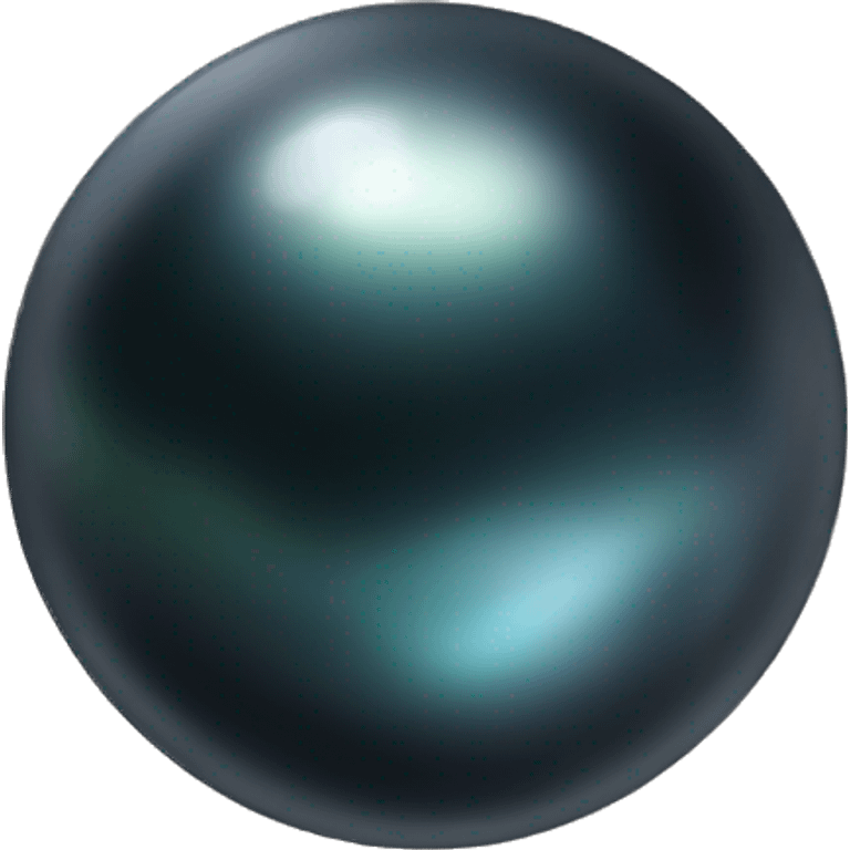 Black pearl stone emoji