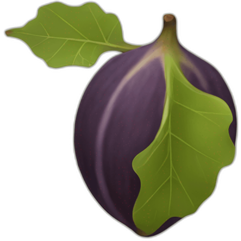 fig fruit leave emoji