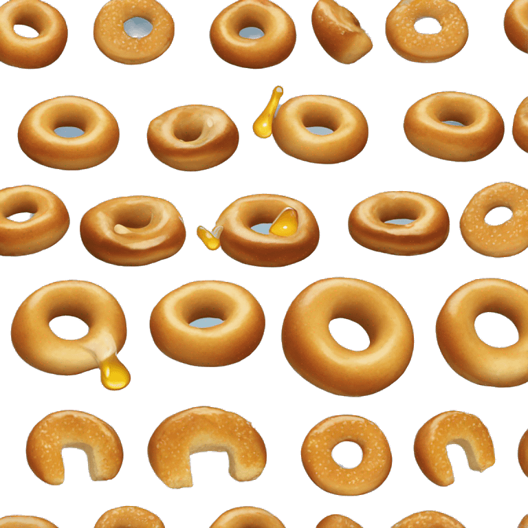 bagel with honey emoji