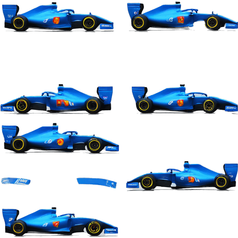 ferrari f1 livery in blue emoji