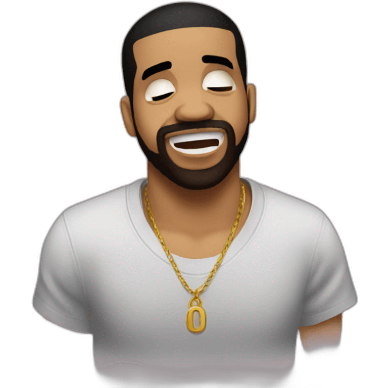 Drake crying in a club emoji