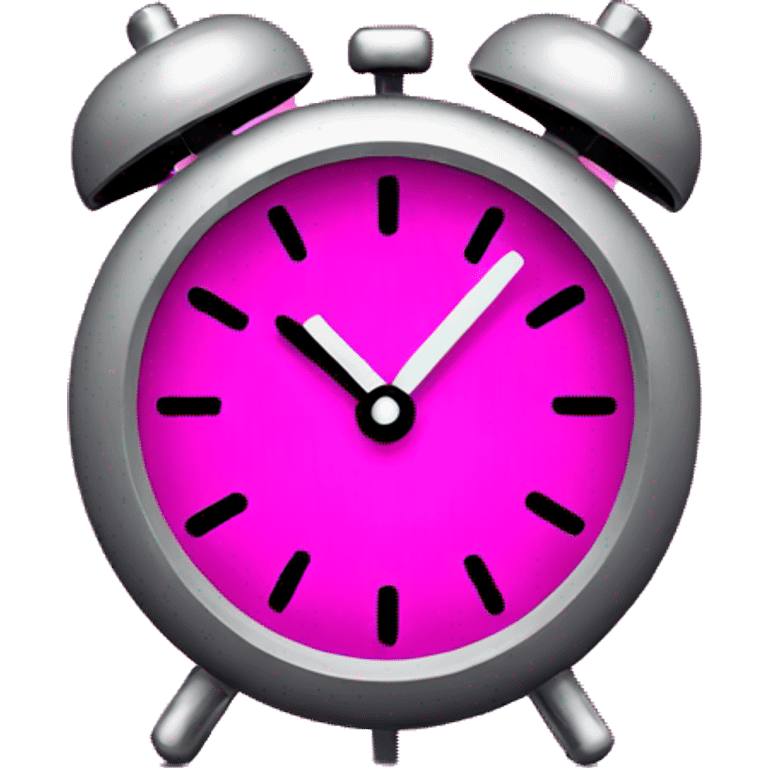 fuchsia digital clock emoji