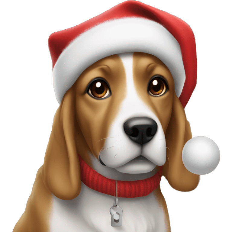 A Dog at a Christmas market emoji