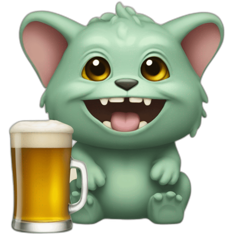 Grogu beer emoji