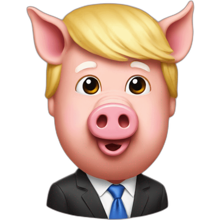 Trump as a pig emoji